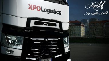 XPO Logistics for Renault T Range and Krone trailer 1