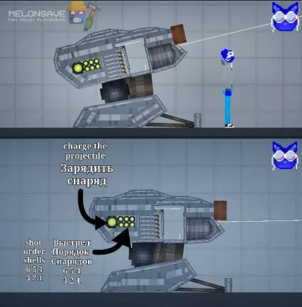 A gun with an automatic reloading system