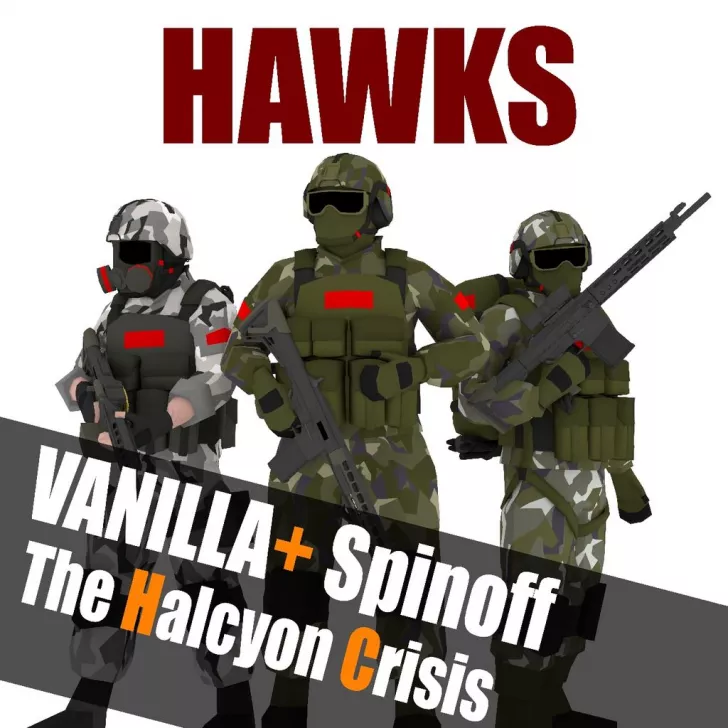 Hawk Infantry — Vanilla+ "The Halcyon Crisis" Spinoff Skins