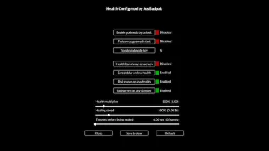 Health config 0