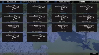 M4A1 Carbine + Many Optics and Attachment Variants 0
