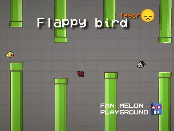 The bird from the game "Flappy bird"