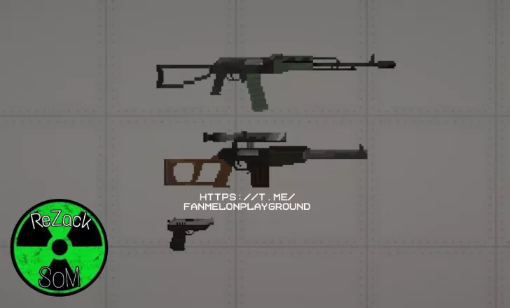 Pack weapons from the game "S.T.A.L.K.E.R"