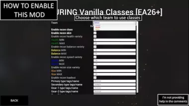 [EA26+] Vanilla Styled Classes again... 1