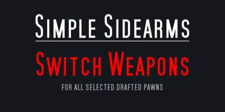 Simple Sidearms - Switch Weapon