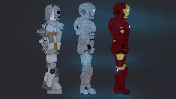 Building Iron Man Mark 3 (Speed Build) - Roblox Studio 