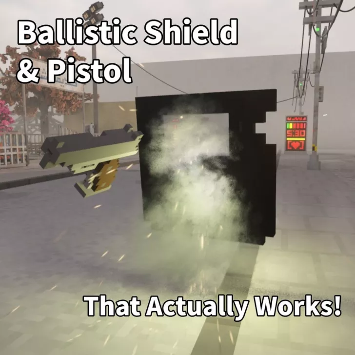 Ballistic Shield & Pistol