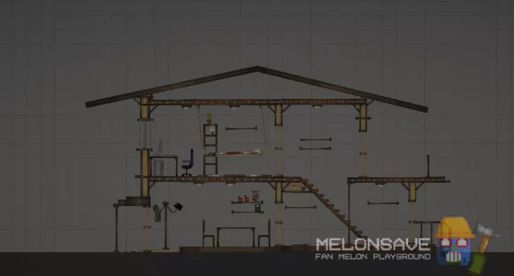 Classic house for one melon!