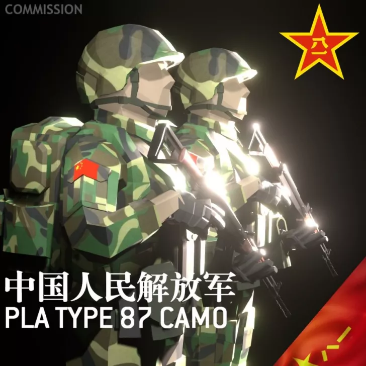 PLA Type 87 Camo[Commission]
