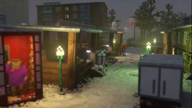 Volkograd town winter 2