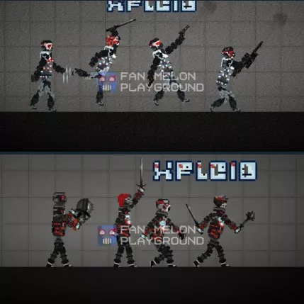 Mini pack of 8 NPCs for the game Warface