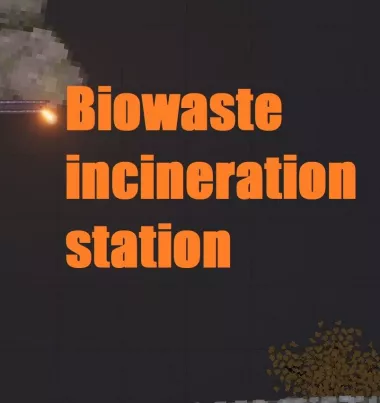 Biowaste incineration station