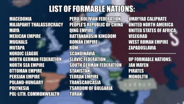 New Formable Nations 2