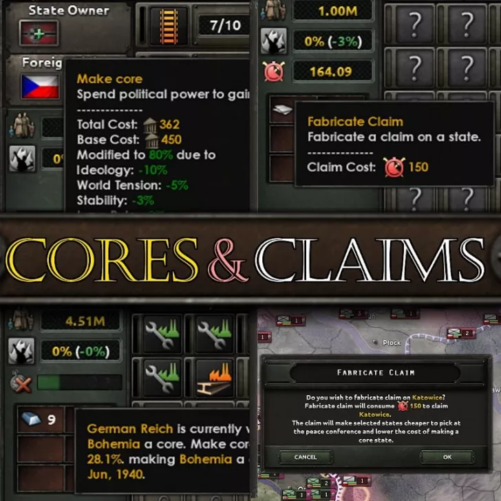 Cores & Claims GUI