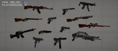 Pack on firearms from GTA San Andreas