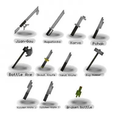Melee Weapon Plus - is a big pack on cold weapons for Melon Playground ...