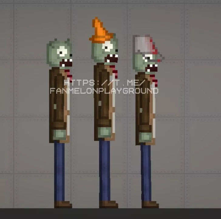 A small zombie pack from "PVZ"