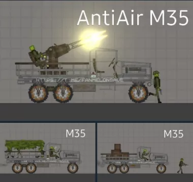 3 variations of the military truck - M35