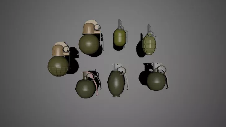Modernish Frag Grenades