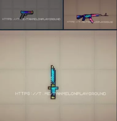 Pack of weapons from Block Strike