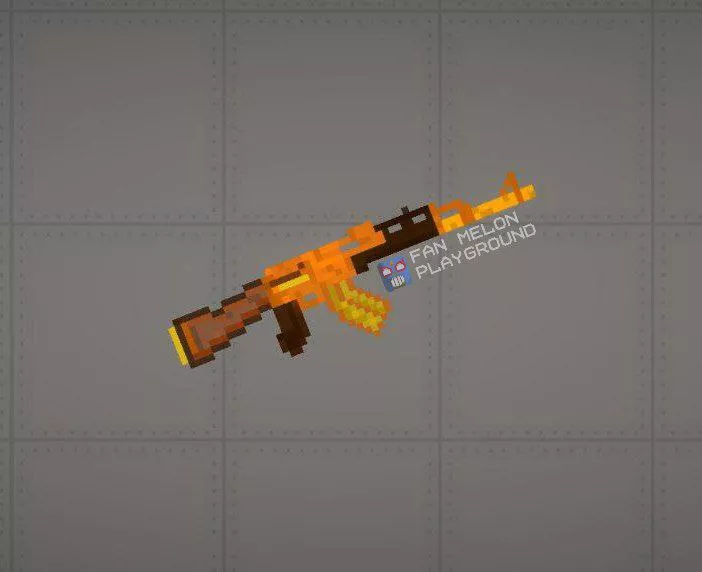 AK-47 painted "Gold-orange"
