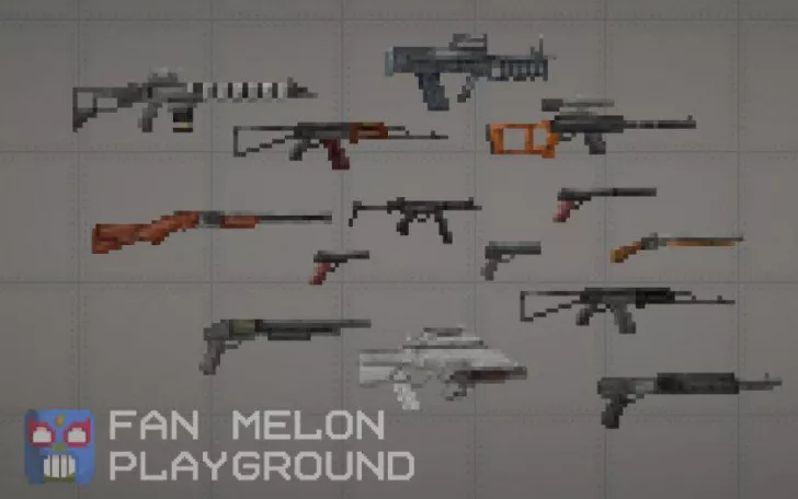 Pack on weapons from the game "STALKER"