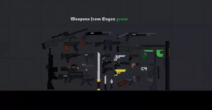Weapons from Evgen Green Mod