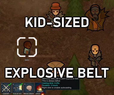 Kid-Sized Explosive Belts