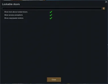 Lockable doors 1