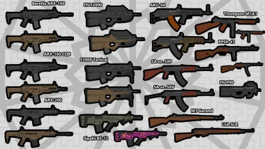 Guns Galore - Supporter Suggestions Pack 1