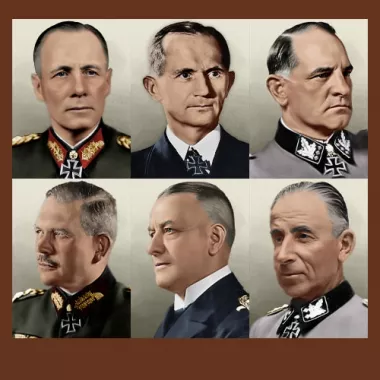 Germany generals' portraits reworkes