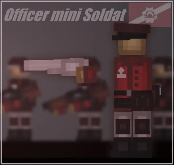 Officer mini soldat - Revolver - (Crab)