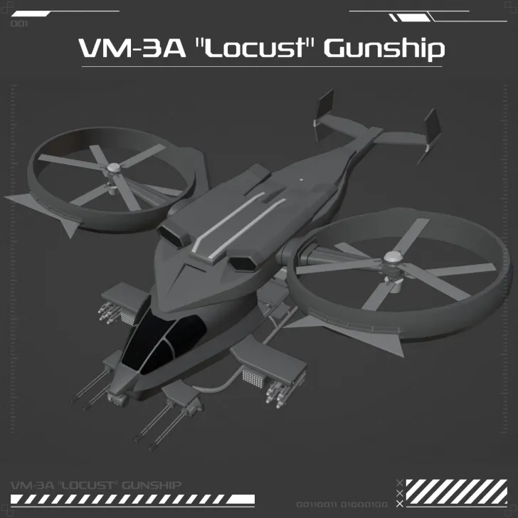 VM-3A "Locust" Gunship