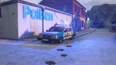 Swedish Police Volvo 740 90s 2