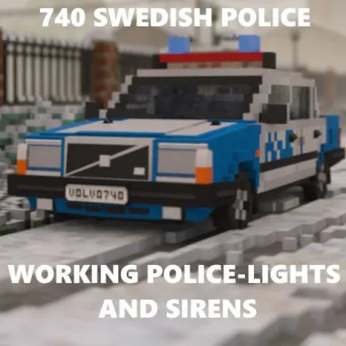 Swedish Police Volvo 740 90s