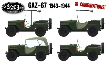 [WW2C] GAZ-64 & GAZ 67 Pack 1