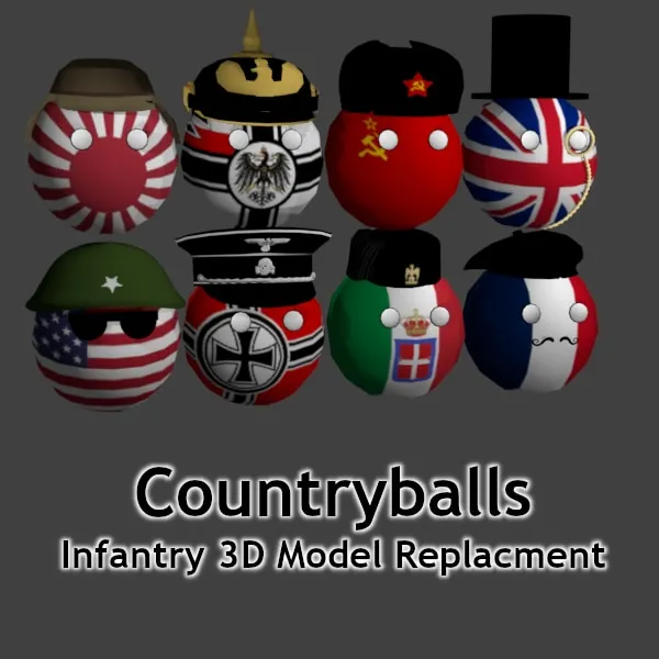 Countryball 3D Models