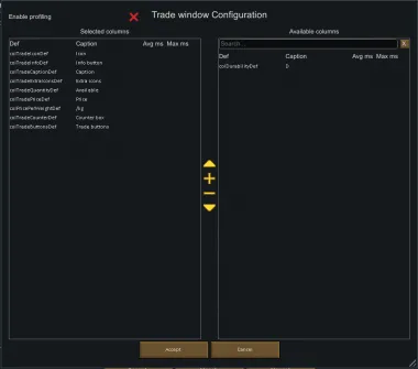 Dynamic Trade Interface 0