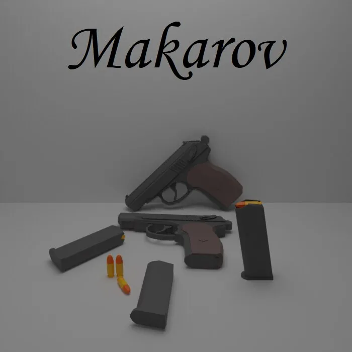 Makarov Low Poly
