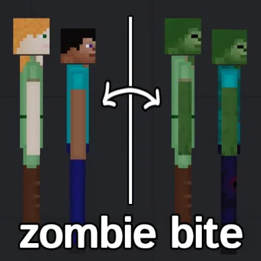 Biting Minecraft Zombie
