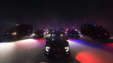 (ALS) LAPD police vehicles