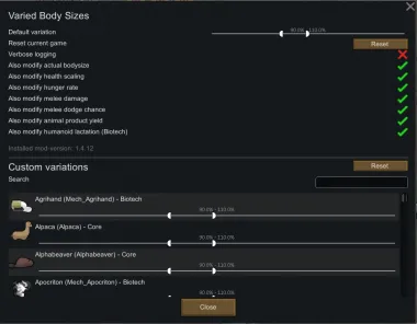 Varied Body Sizes 1