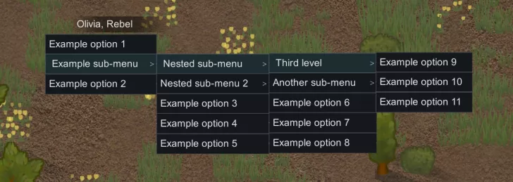 Float Sub-Menus