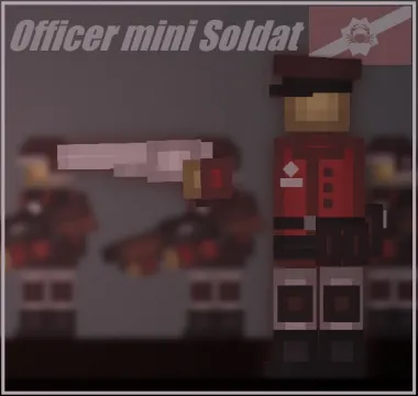 Officer mini soldat - Revolver - (Crab)