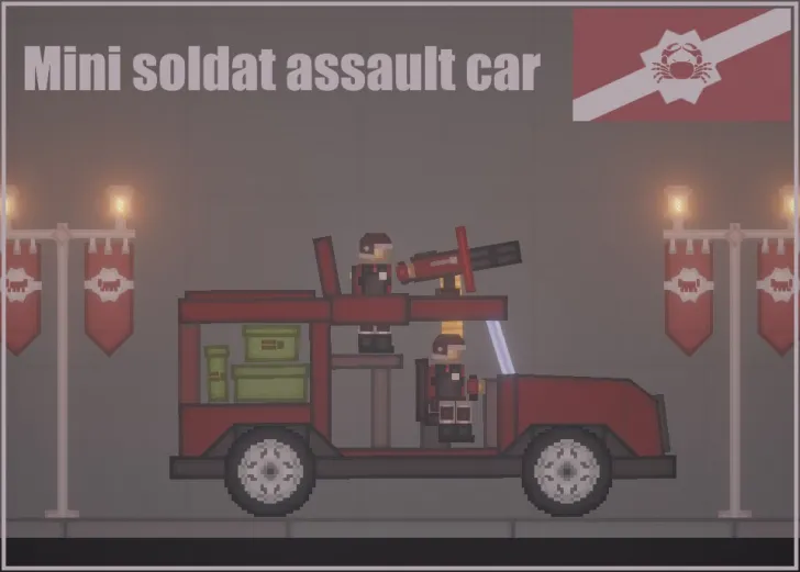 Mini soldat assault car - (Crab)