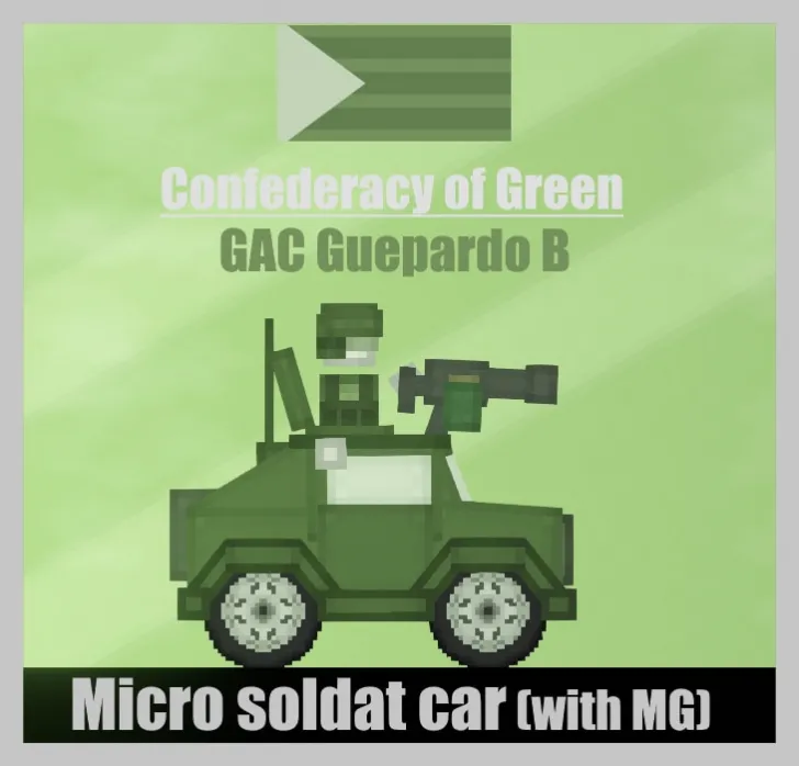 [COG] - Micro soldat car (with mg)