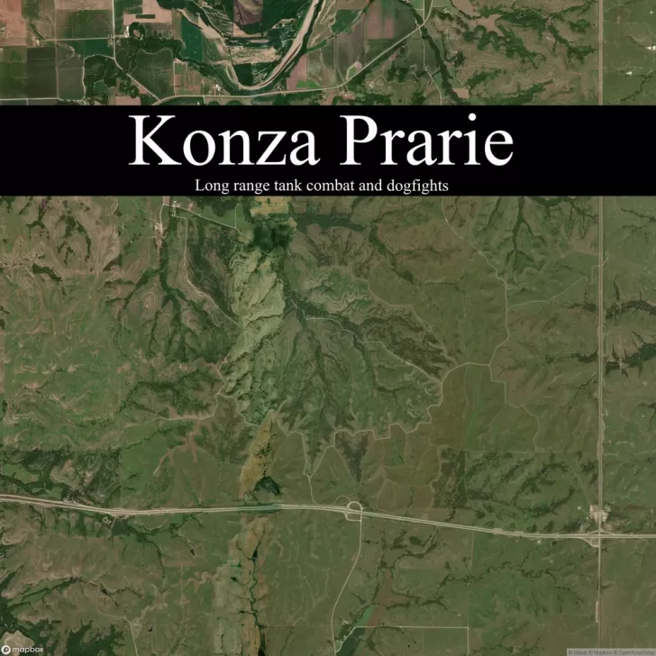 Konza Prarie - Long range tank combat and dogfights