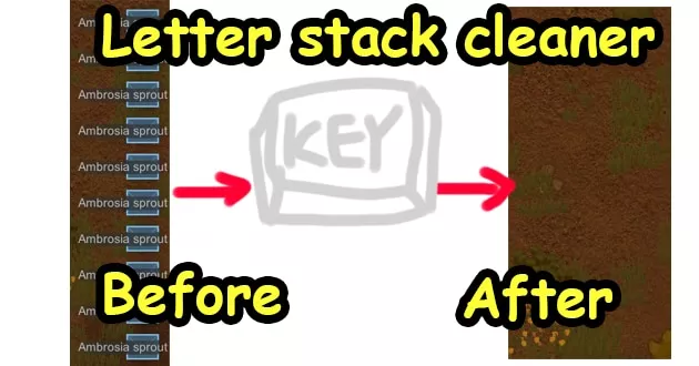 Letter stack cleaner
