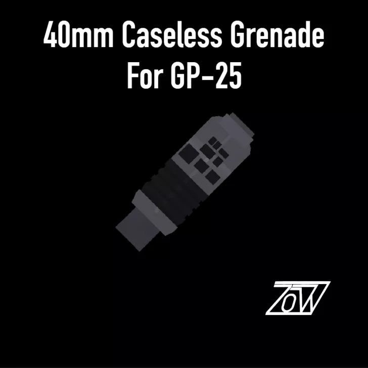 ZRHC 40mm Caseless Grenade for GP-25