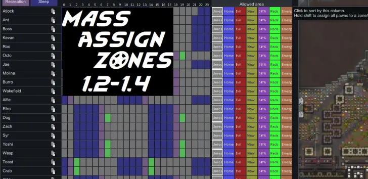 MAZ Mass Assign Zone